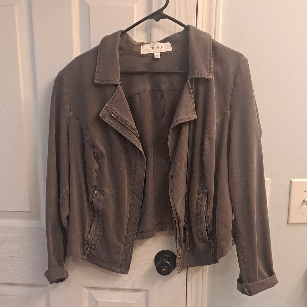 Torrid Women's Dark Gray Jean Jacket